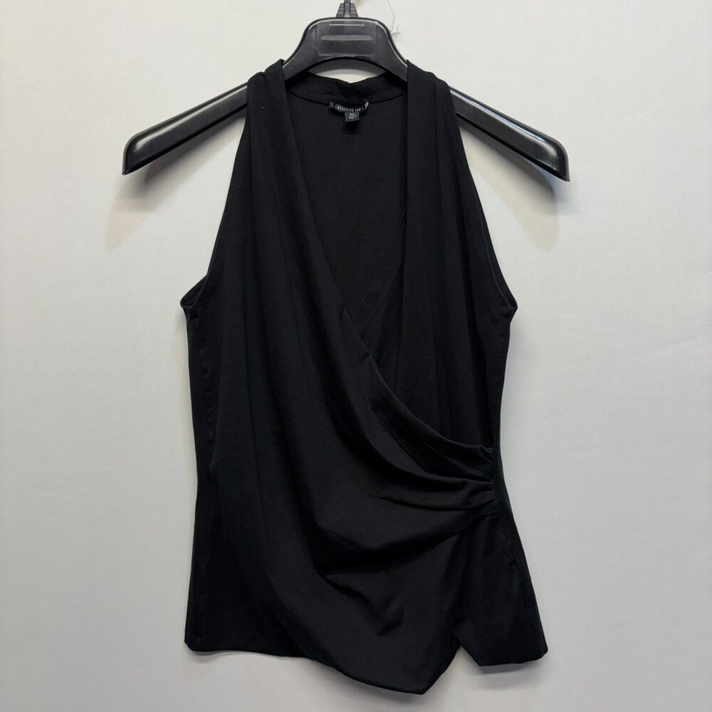 Lafayette 148 Women Sleeveless Blouse Top Shirt XL X-Large Black D094 -30